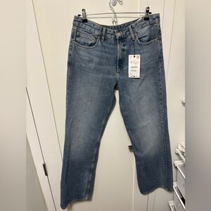 Zara High Waist Wide Leg Jean